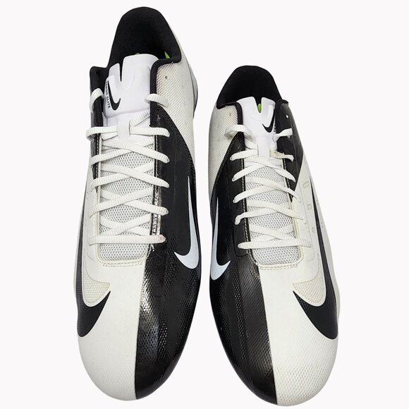 Nike Vapor Talon Elite Black & White Low Hyperfuse Football Cleats Size 16 - Picture 1 of 14